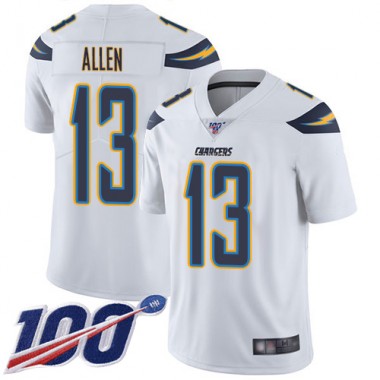 Los Angeles Chargers NFL Football Keenan Allen White Jersey Youth Limited  #13 Road 100th Season Vapor Untouchable->youth nfl jersey->Youth Jersey